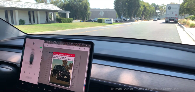 黑科技，前瞻技術，特斯拉汽車反監視,特斯拉哨兵模式,特斯拉偵察器,汽車反監視,汽車新技術